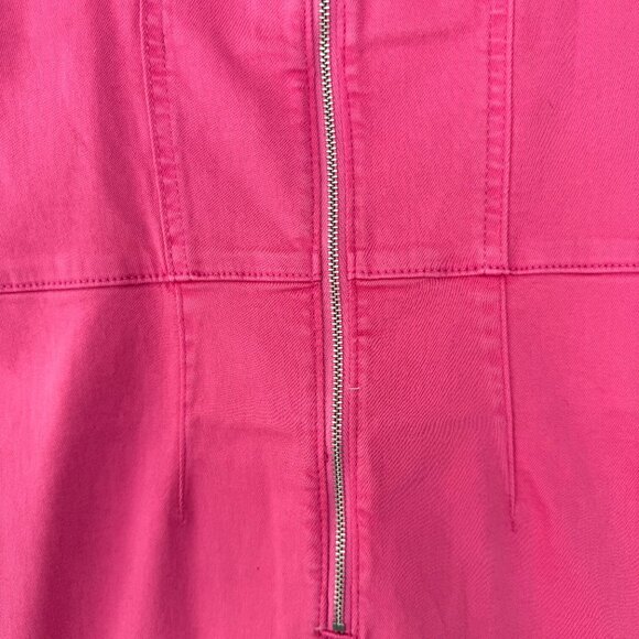 ASOS DESIGN denim mini dress with sweetheart neckline in pink *NEVER WORN* - Picture 10 of 11